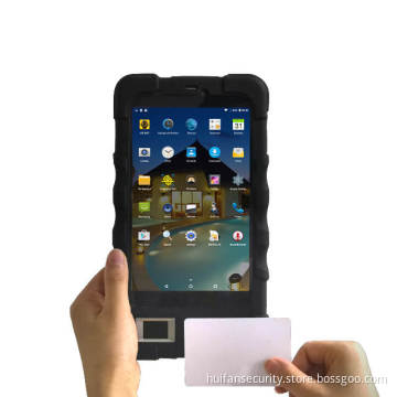 FP07 Seven Inch android warehouse barcode scanner Fingerprint Time Attendance Tablet